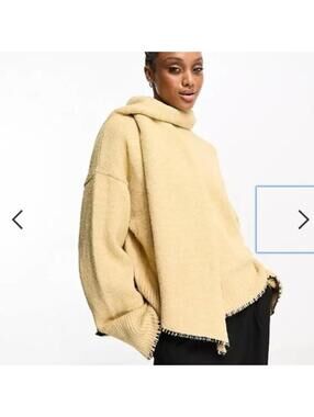 4th & Reckless Lily Stitch Detail Sweater Camel Size US S